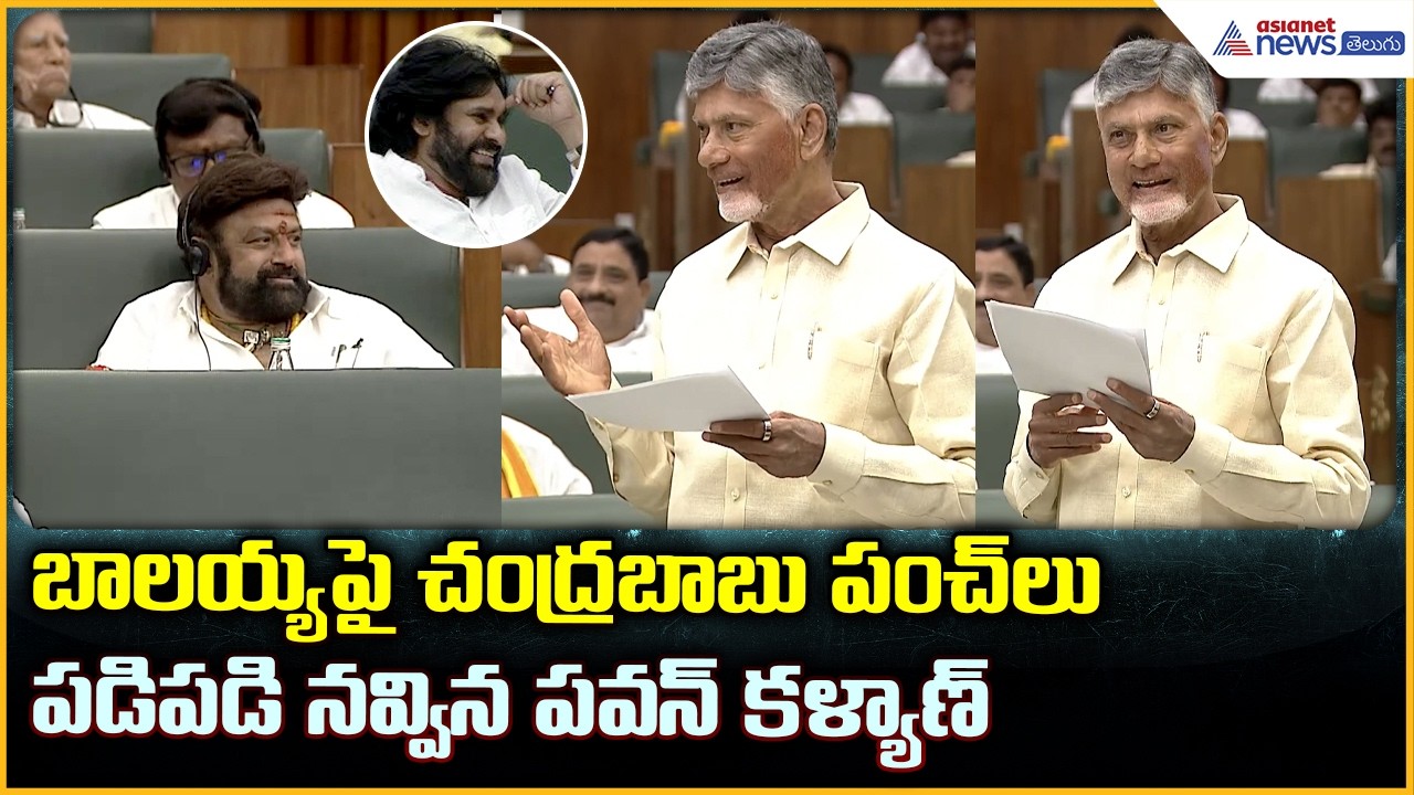 CM Chandrababu Fun With Balayya in Assembly: బాలయ్య పై చంద్రబాబు పంచ్ లు | Asianet News Telugu