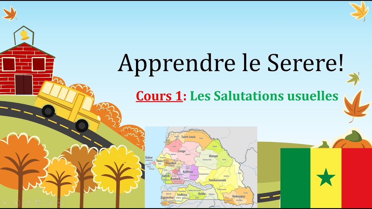 Learning Serere 1 Fr: Simine ou les salutations usuelles...