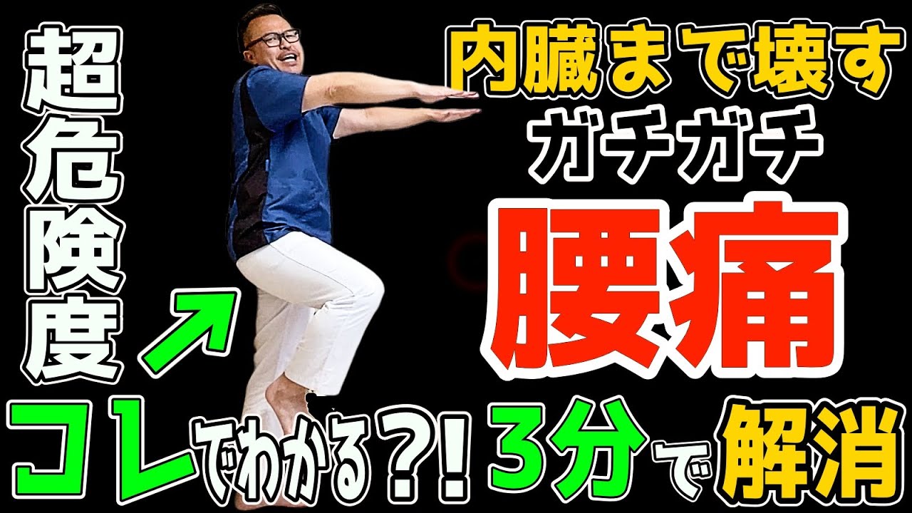 危険なガチガチ腰痛【一瞬でスッキリ！】でリンパ肝臓洗浄で内臓脂肪・中性脂肪も減らして【瞬間！腰痛・坐骨神経痛・脊柱管狭窄症も解消し老化も防止】