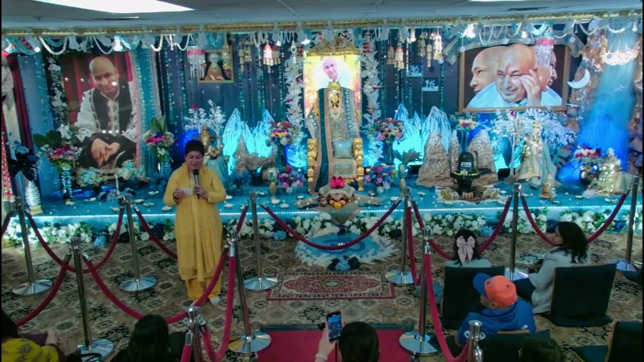 Satsang at Guruji’s temple in Kilmer New Jersey on 2nd March 2025