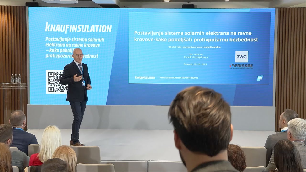 Dr Aleš Jug - Kako poboljšati protivpožarnu bezbednost solarnih elektrana na ravnim krovovima
