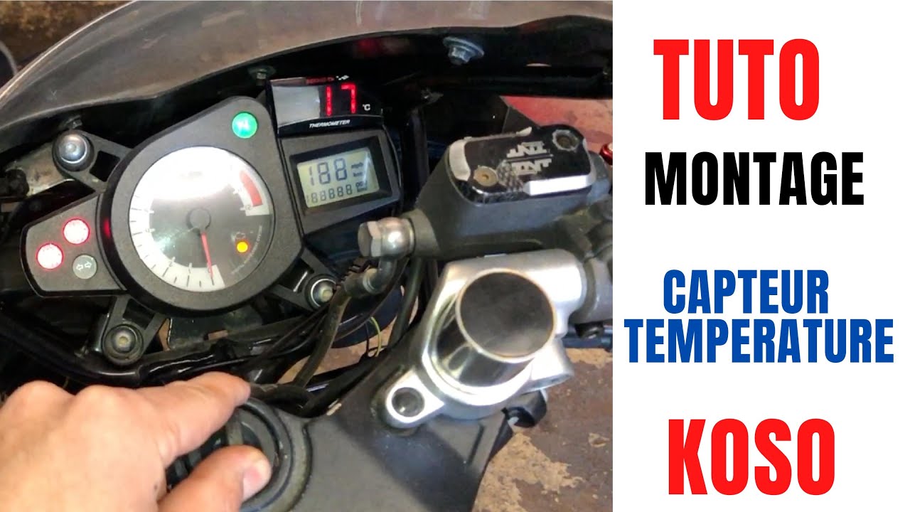 🔧COMMENT MONTER SON CAPTEUR KOSO 🔵 SUR MOTEUR AM6