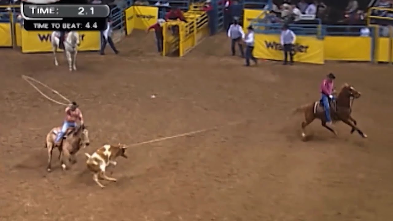 2002 NFR rnd 10 Team roping 