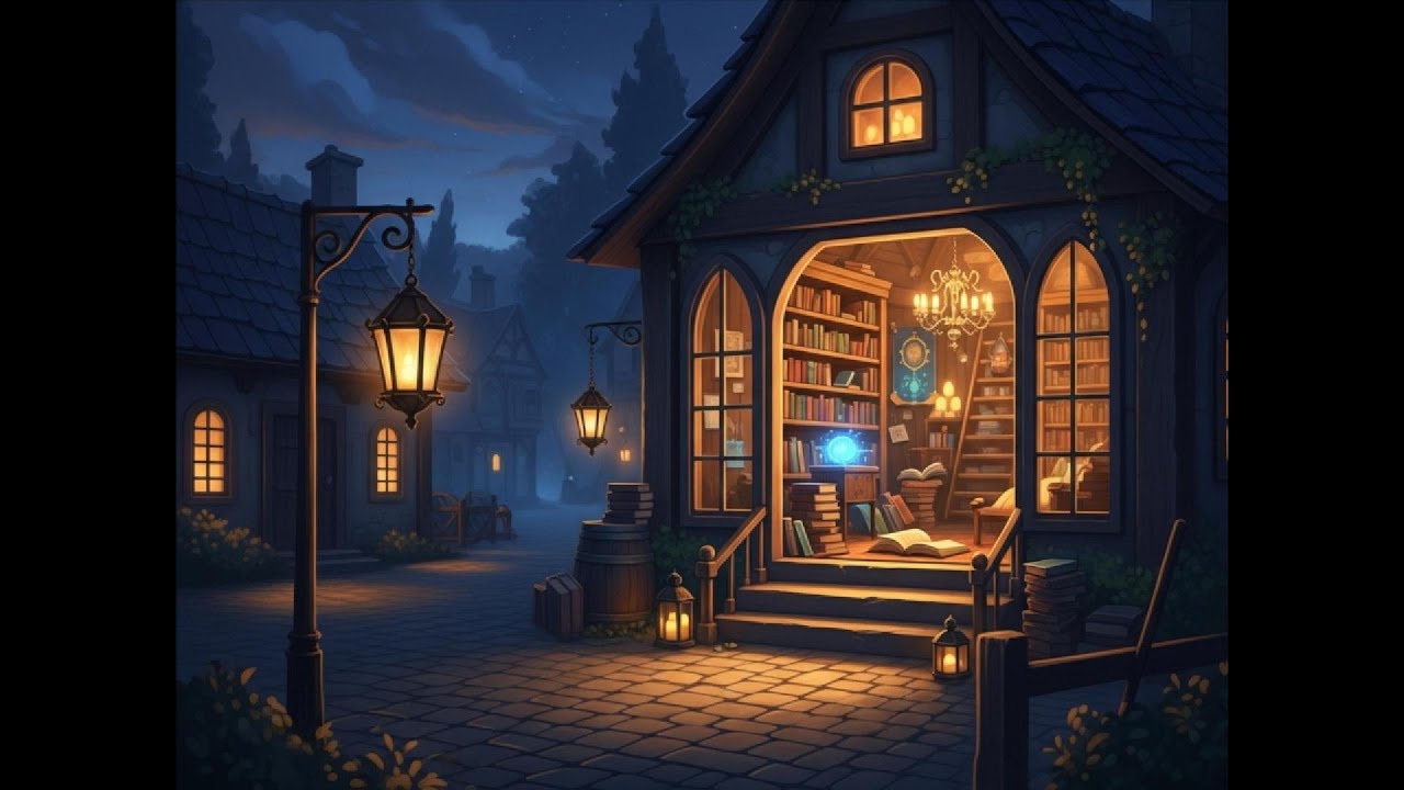 The Library That Appeared at Twilight | Calm Village Sleep Story 🌙