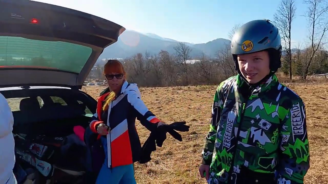 Wypad na narty i nauka jazdy +  upadki Zakopane,Szymoszkowa Kotelnica