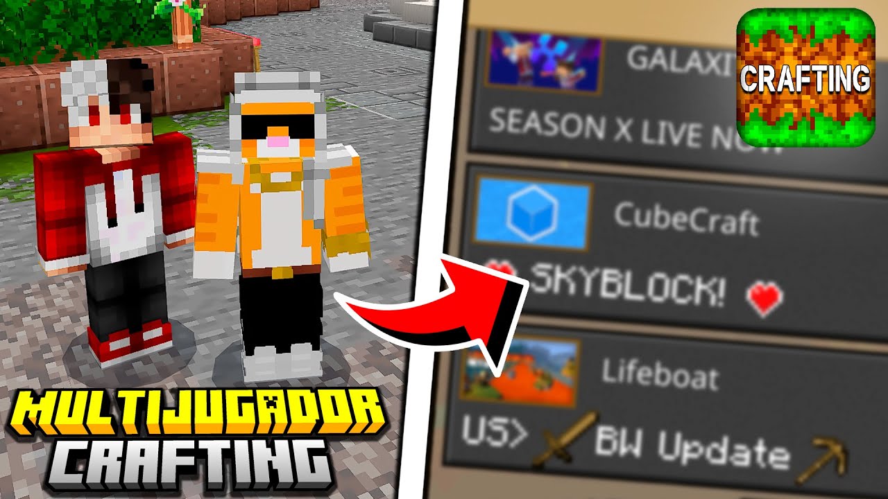Cómo JUGAR con AMIGOS en CRAFTING and Building: Modo MULTIJUGADOR😎