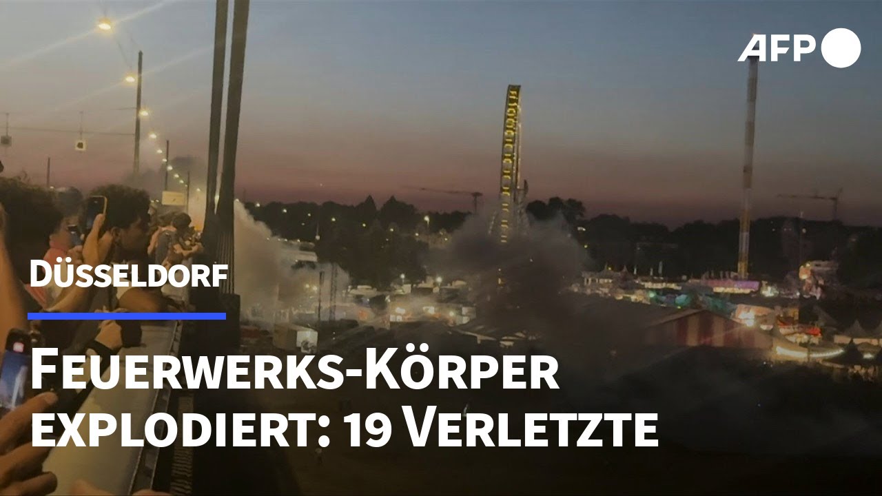 Düsseldorf: 19 zum Teil schwer Verletzte nach Feuerwerks-Explosion | AFP