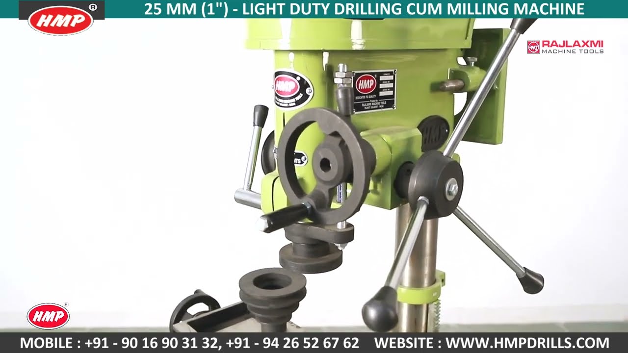 HMP-25 Drilling Cum Milling Machine | Milling Cum Drilling Machine | Manufacturer