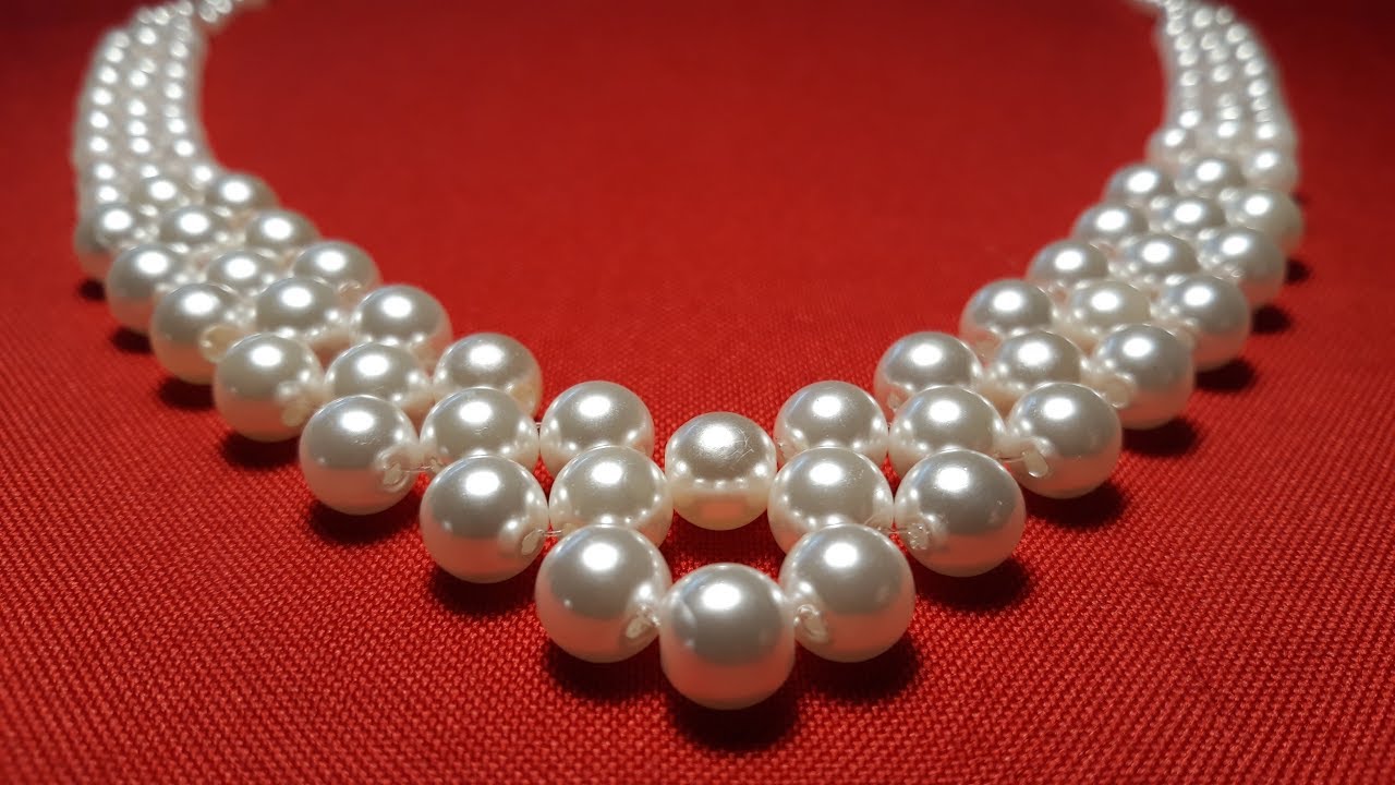 Hermoso Collar de Perlas...Clase #100!!!