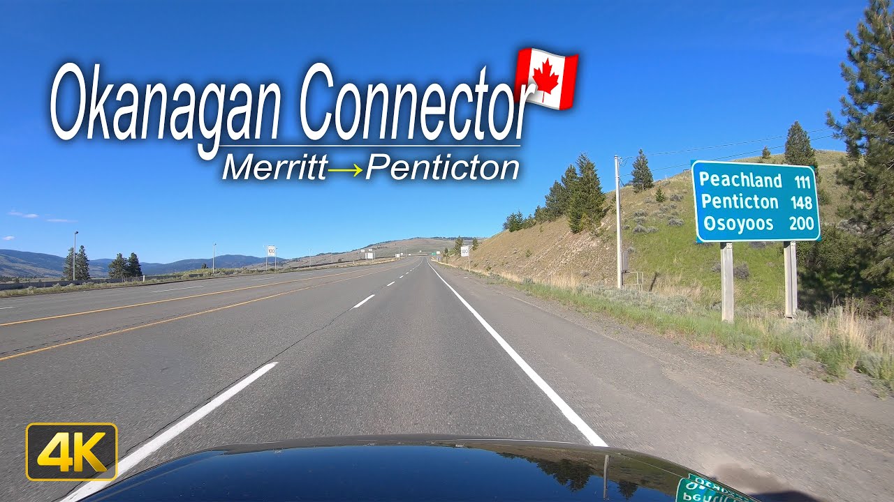 Okanagan Connector - Highway 97C 🇨🇦 | Driving from Merritt to Penticton | British Columbia, Canada