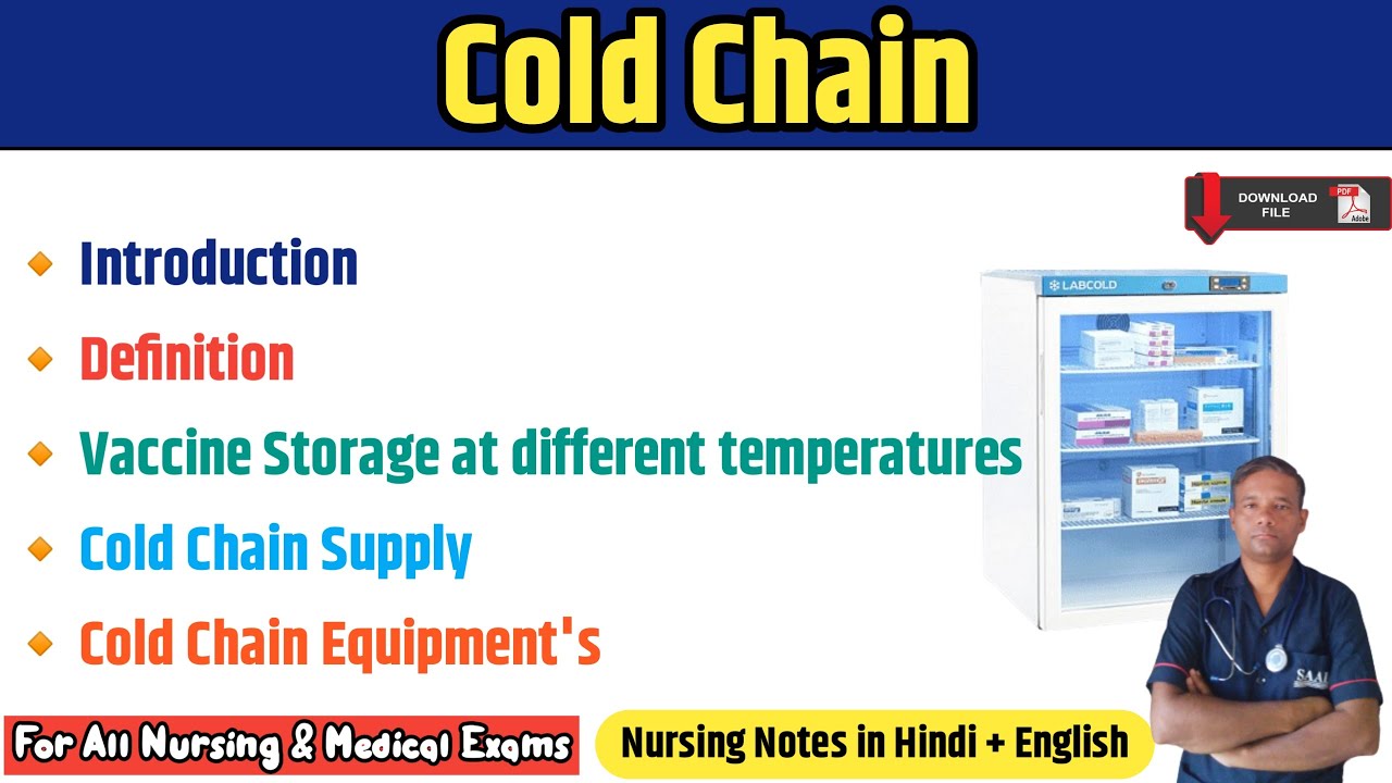 Cold Chain in Hindi | Vaccine Storage & Transportation | Community Health Nursing