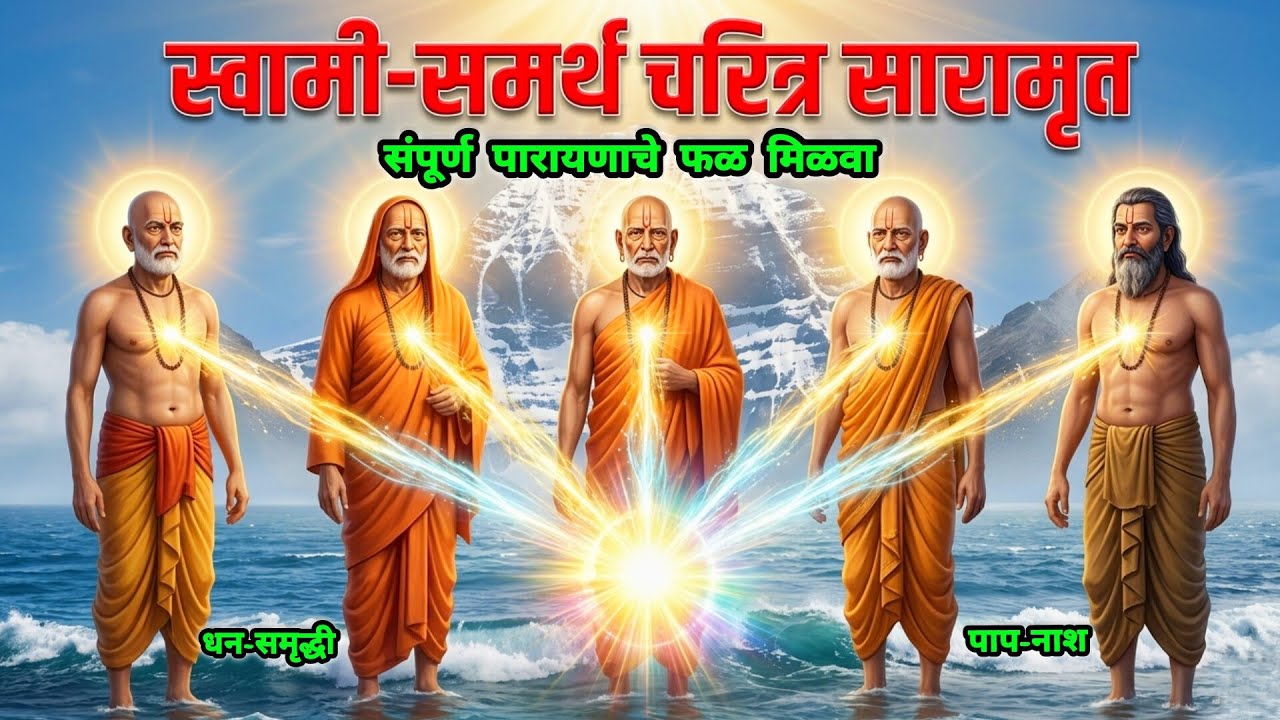 स्वामी-समर्थ चरित्र सारामृत संपूर्ण पारायण आणि ५ गुरुंचे दर्शन | Swami Charitra Saramrut Parayan