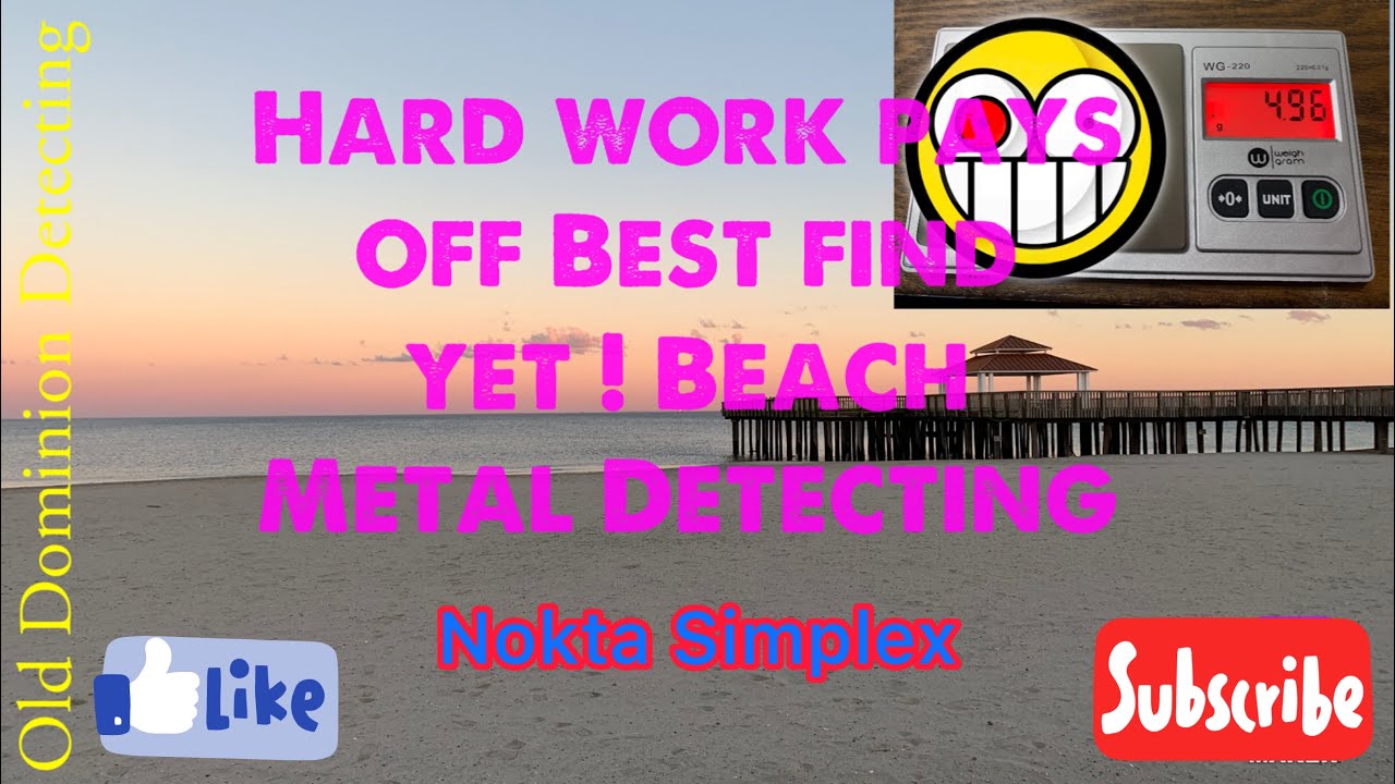 Beach Metal Detecting Finds Gold using Nokta Simplex