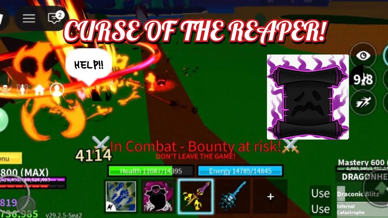 CURSE OF THE REAPER DESTROYS EVERYTHING!!. Blox fruits bounty hunting.