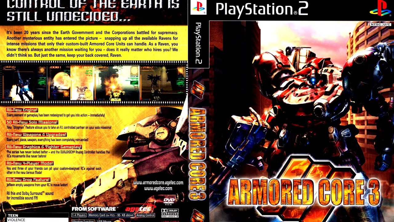 Armored Core 3 (PS2/2002) Gameplay 1/3 4K