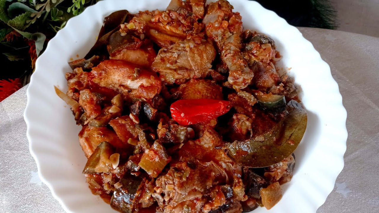 Poulet aux aubergines