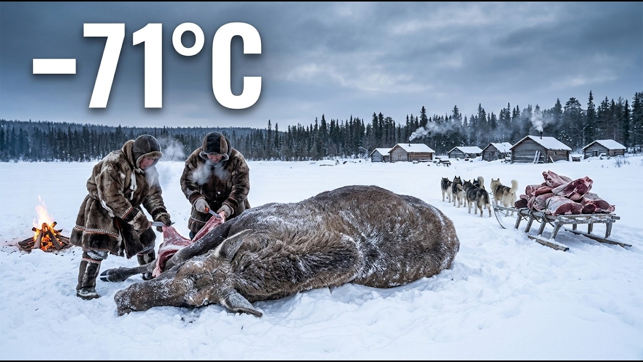 5000kg Moose Hunt at &minus;71&deg;C in Yakutia | Feeding a Frozen Village to Survive