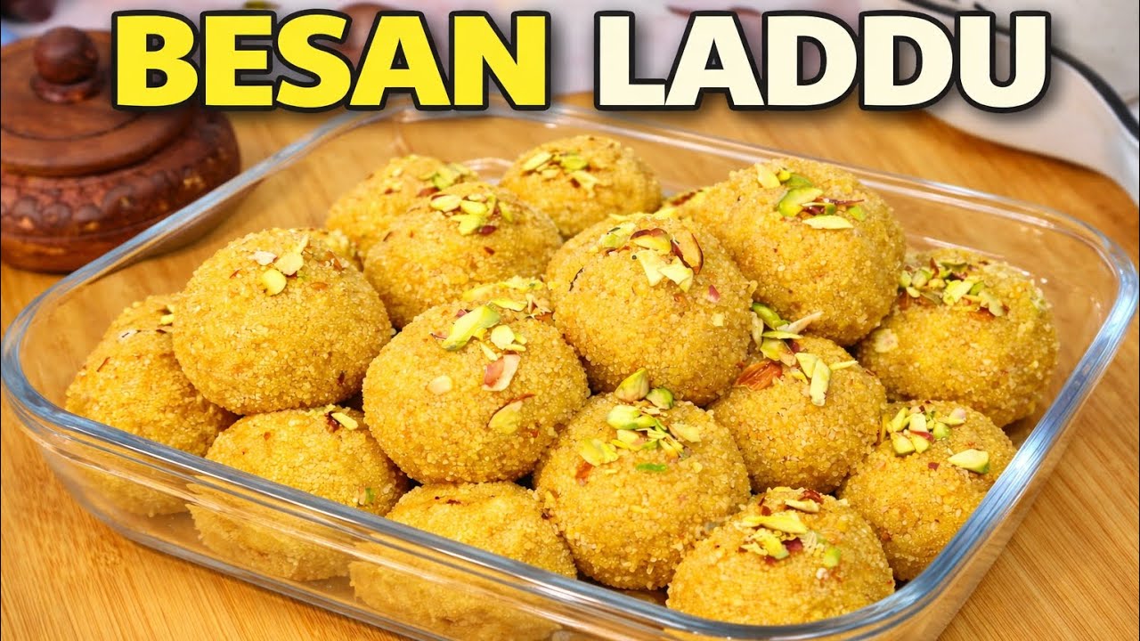 Muh me ghul jane bale besen k laddu #harshivegkitchen#besen laddu