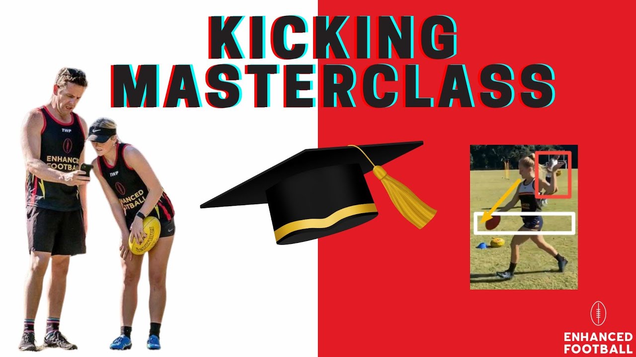 Enhanced football kicking masterclass session