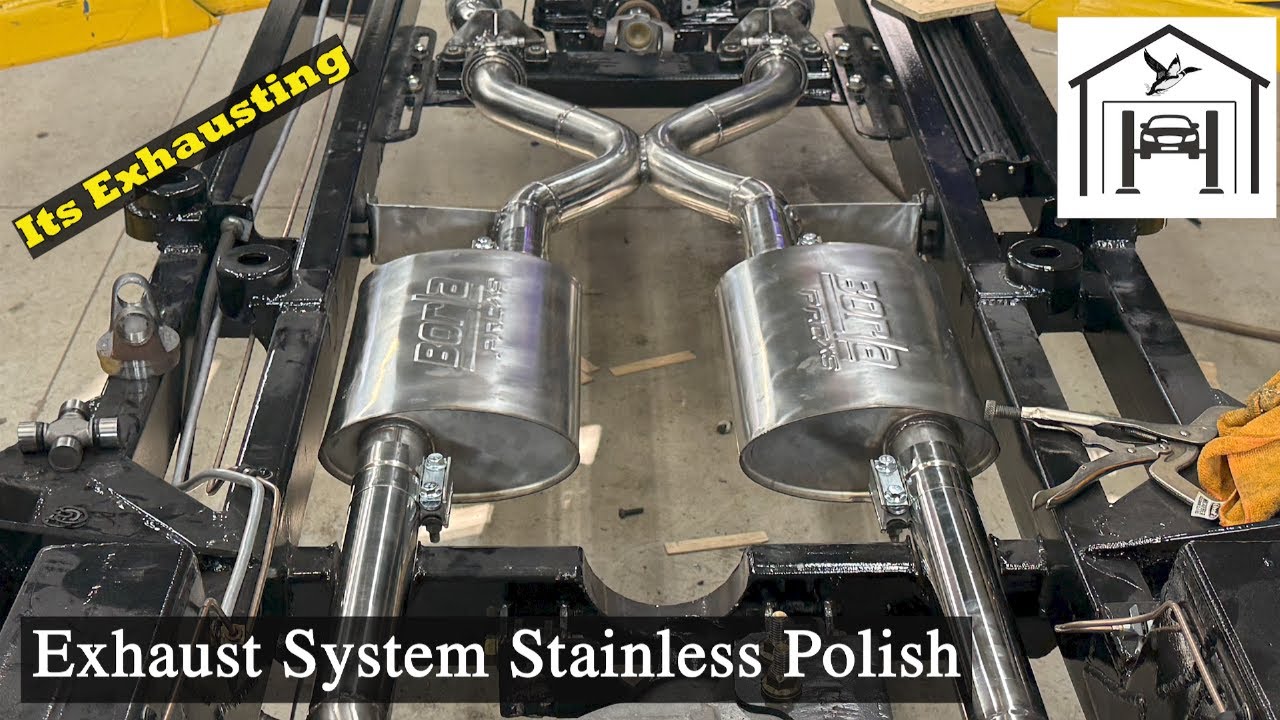 57 Chevy Truck Restomod, Part 30, Stainless Steel Exhaust Polish