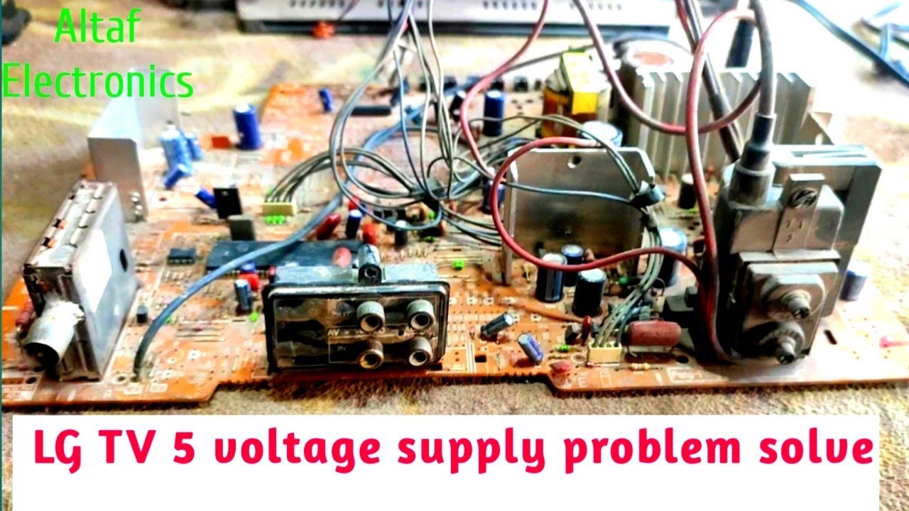 CRT LG TV 5 voltage supply problem solve Altaf Electronics
