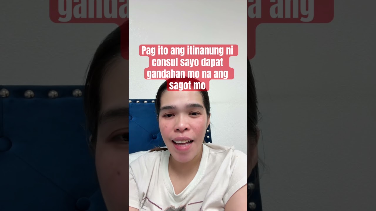COMMON QUESTIONS SA US TOURIST VISA INTERVIEW DAPAT GANDAHAN MO ANG SAGOT MO 