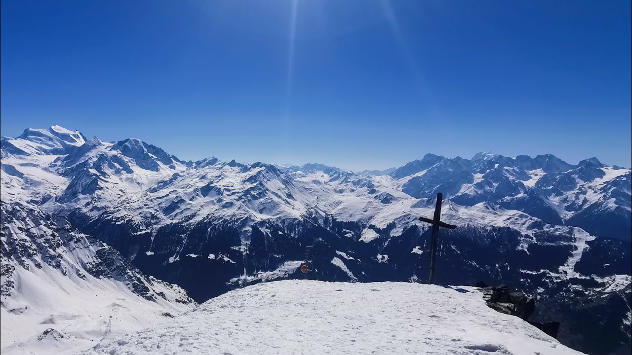 Jeden zjazd La Tzoumaz Verbier  trasa Coeur  2022