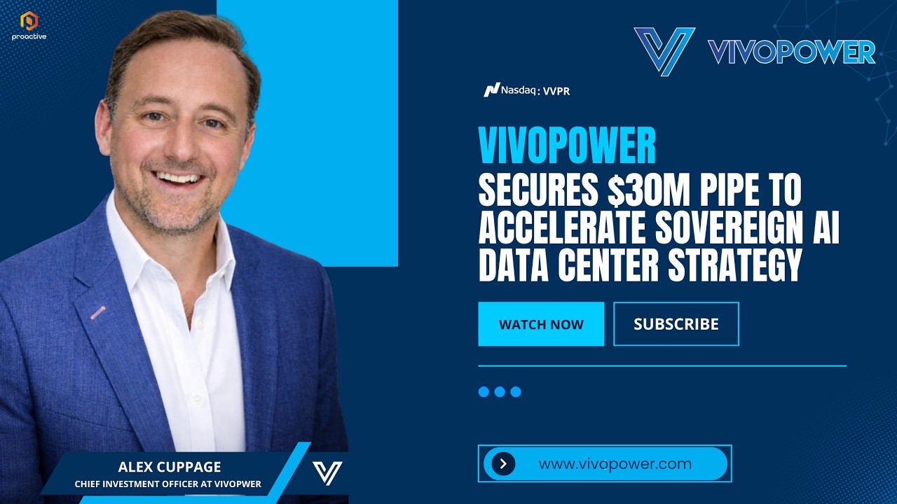 VivoPower secures $30M PIPE to accelerate sovereign AI Data center strategy