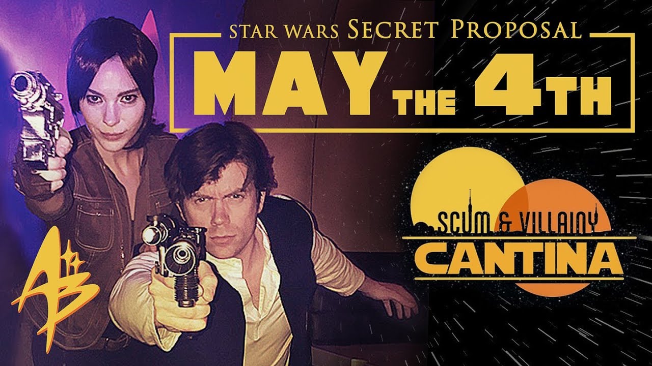 STAR WARS Secret Proposal, May the 4th, at the SCUM & VILLAINY CANTINA