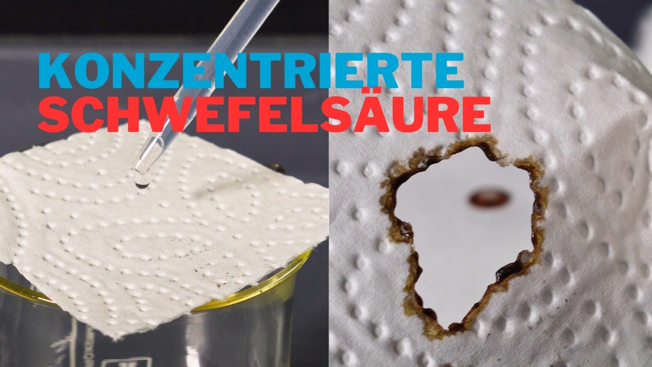 Warum Schwefels&auml;ure so gef&auml;hrlich ist &ndash; Chemie-Experiment