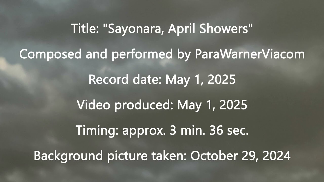 Sayonara, April Showers