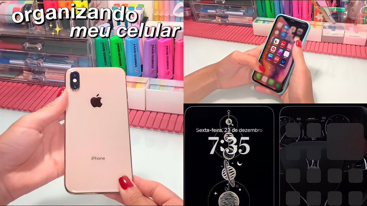 ORGANIZANDO MEU CELULAR ( iPhone XS + IOS 16 )