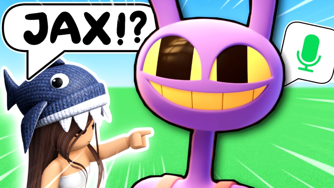 TROLLING KIDS AS JAX (Roblox VC)