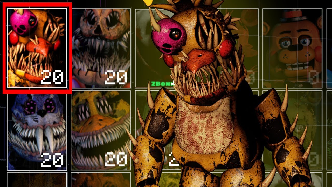 Corrupted Toy Chica has joined with other Corrupted Animatronics! (UCN Mods)