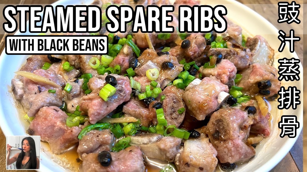 🫘 Chinese Steamed Spare Ribs with Fermented Black Beans Dim Sum Recipe (豉汁蒸排骨) | Rack of Lam