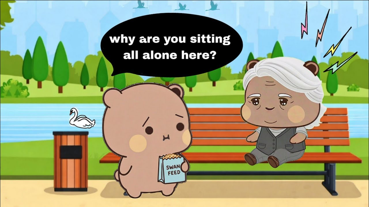 Dudu Meets the Lonely Stranger At The Park❤🐻 PART-1