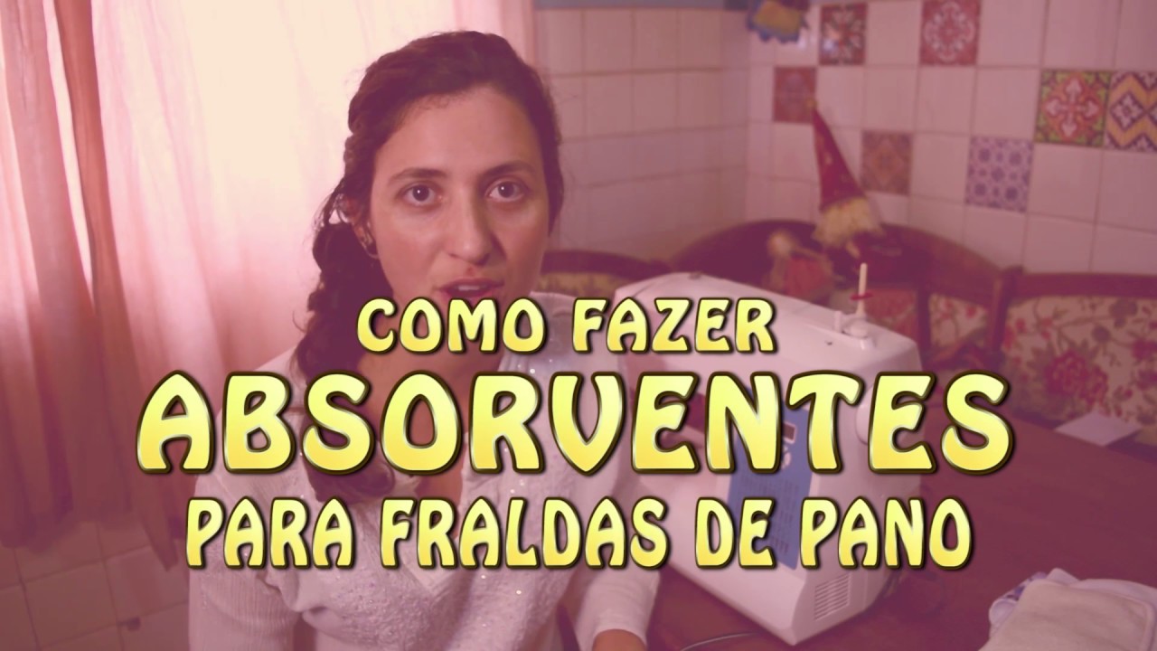 Como fazer absorvente de fralda de pano!
