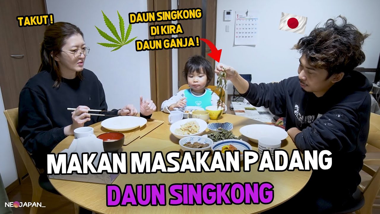 REAKSI ISTRI MAKAN SAYUR DAUN SINGKONG ! DI PIKIR DAUN GANJA ! PANIK DIKIT !