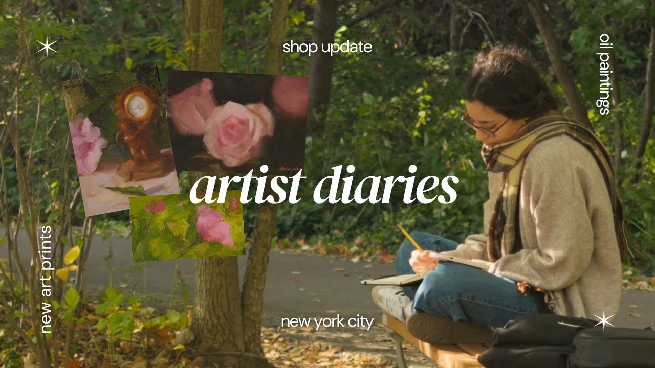 Slowly enjoying the fall season & finding fresh inspiration 🍁 shop update, cozy art vlog, paint w me