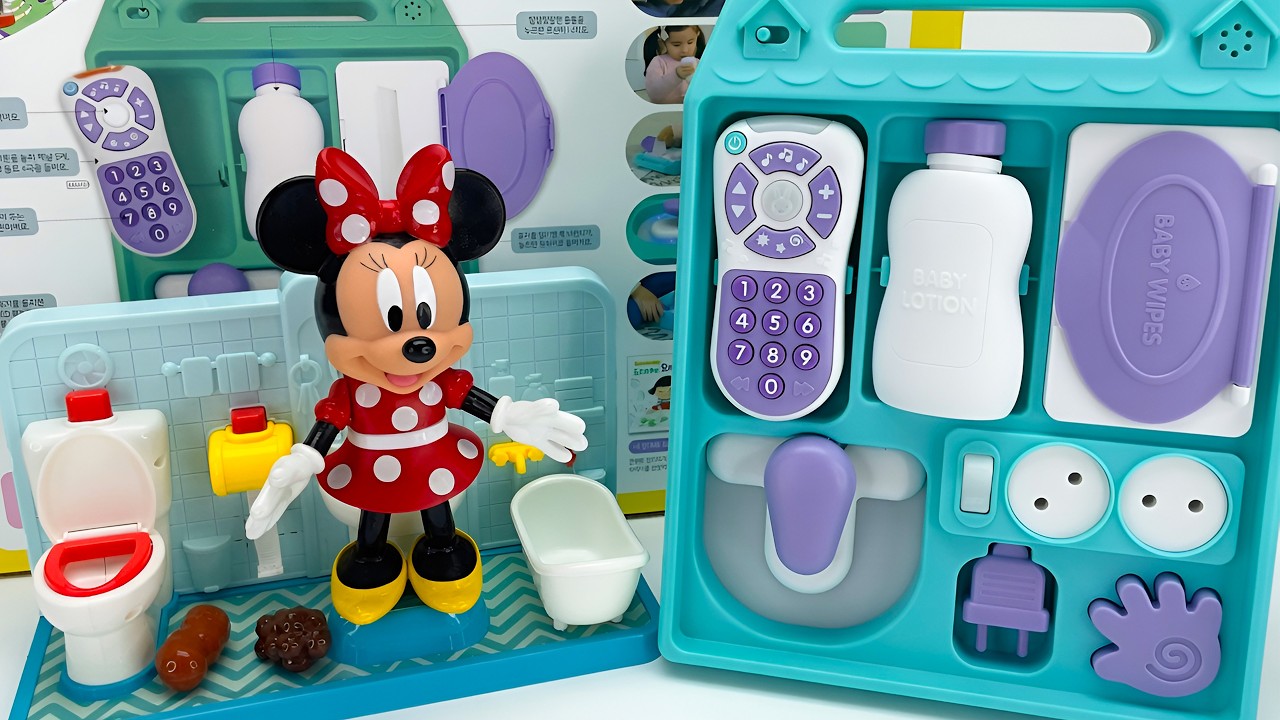 So gelingt das Auspacken des ASMR Big Fidget Minnie Mouse Toilet Busy Board 2026 🚽🎀✨