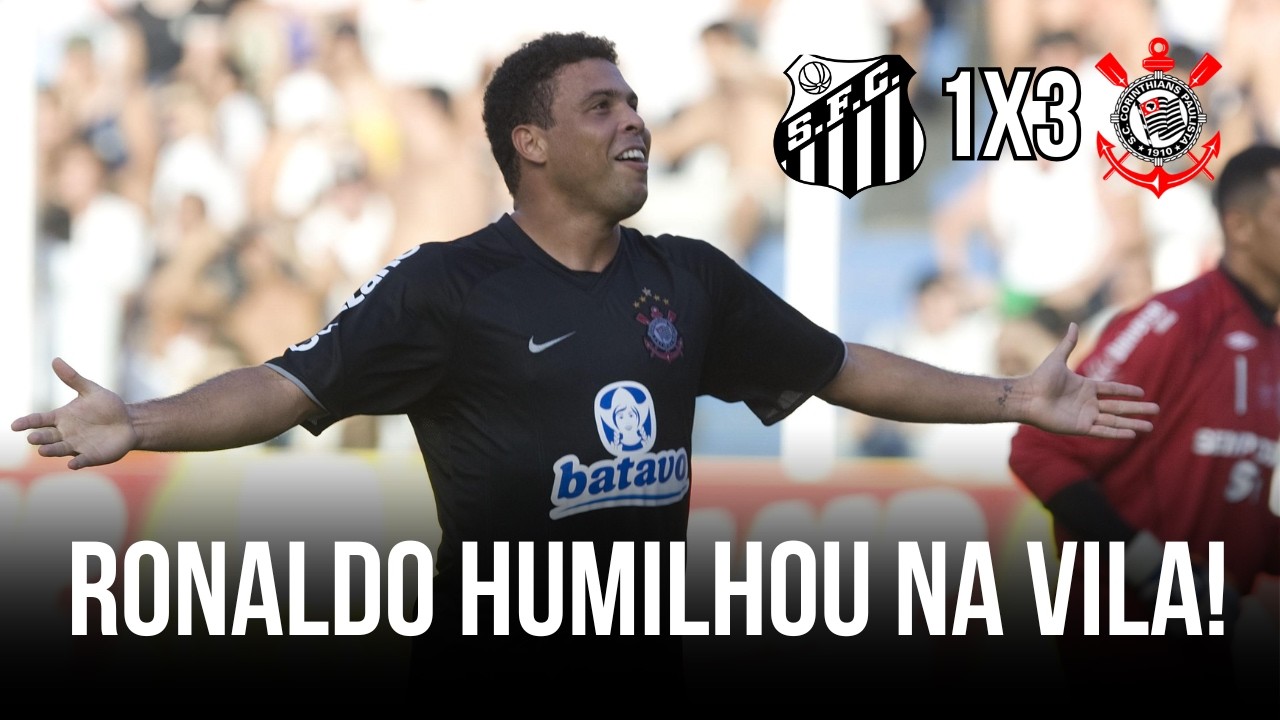 RONALDO CALOU NEYMAR NA VILA! #ronaldofenômeno #neymar #paulistão #futebolbrasileiro