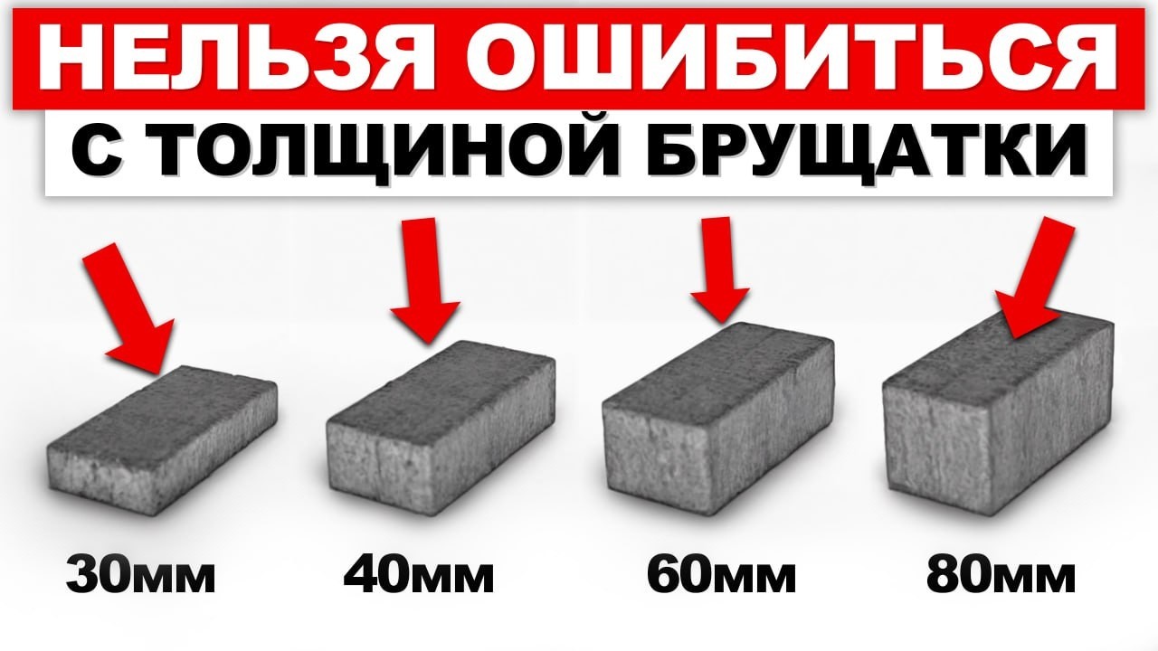 Плитка прослужит вам десятилетия после ЭТОГО видео!/Как ПРАВИЛЬНО выбрать толщину тротуарной плитки?