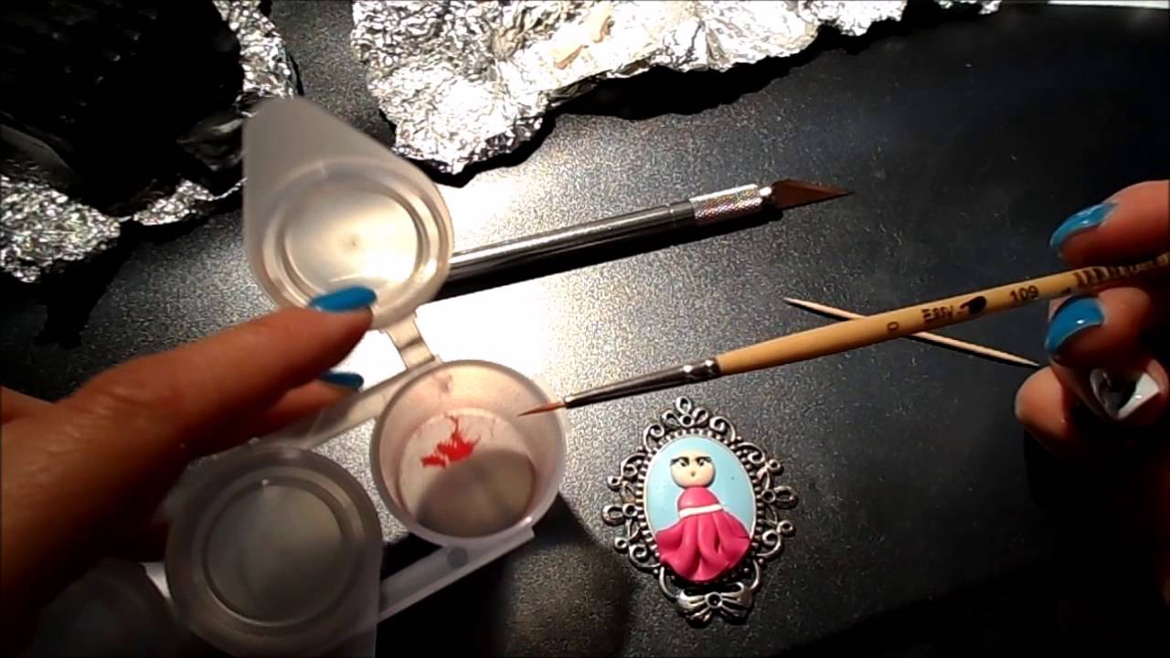 Fimo tutorial - Cammeo dollina