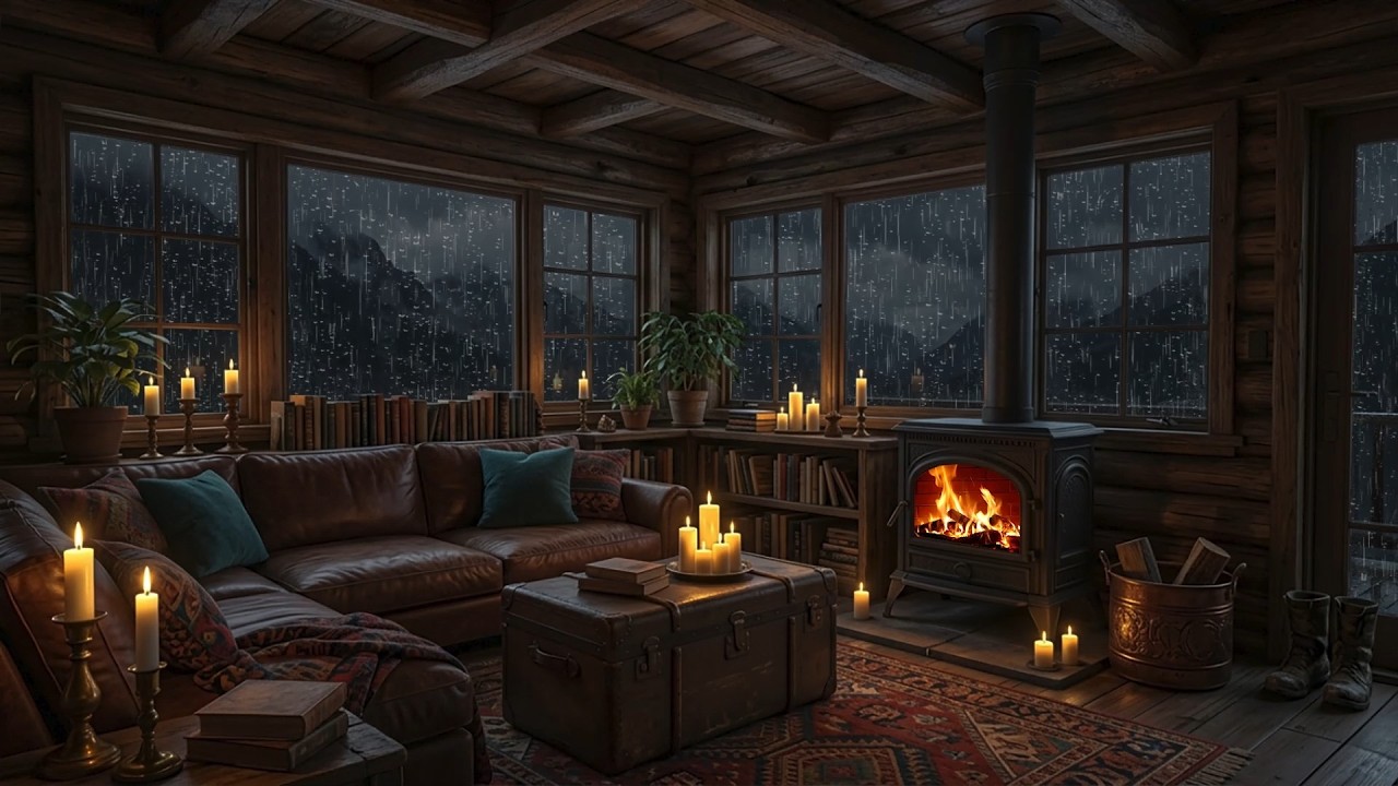 The Night Feels Safer When It Rains 🌙 Deep Sleep Sounds