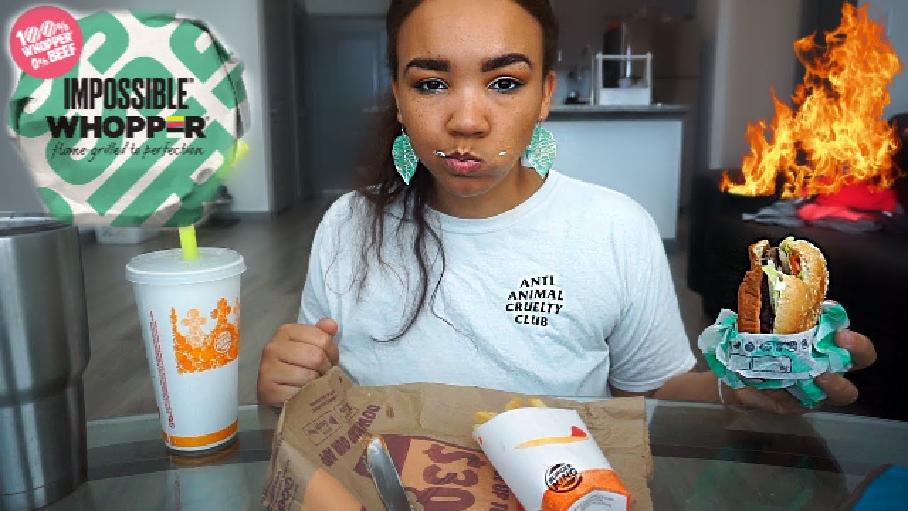 BURGER KING IMPOSSIBLE WHOPPER TASTE TEST | *actually crying*