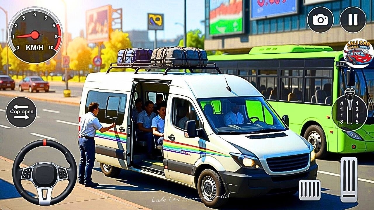 US Van Simulator Mini Bus 3D 🚐 Realistic City Driving Android Gameplay 2026