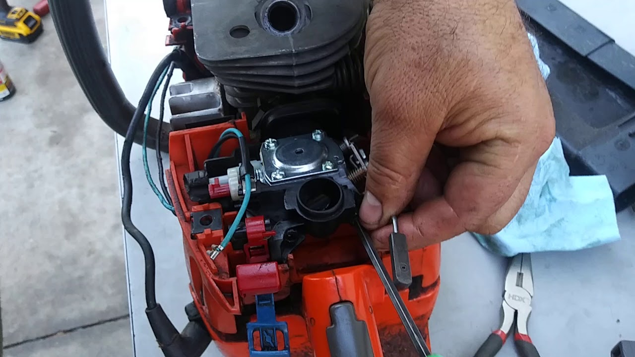 RDMJ2.V.COMO CAMBIAR CARBURADOR .HUSQVARNA. 345 MOTOSIERRA
