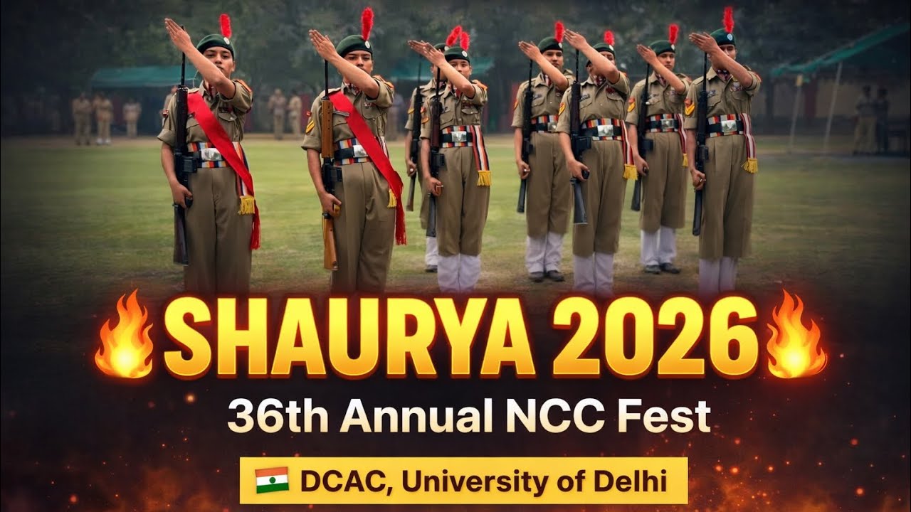 NCC Shaurya 2026 💪 Grand Parade & Fest Highlights | DCAC DU