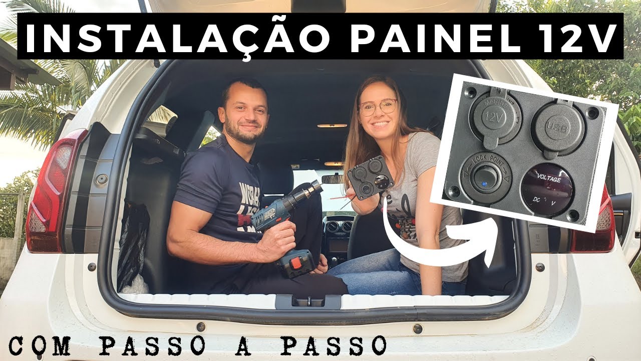 INSTALAÇÃO PAINEL 12V NO CARRO: passo a passo
