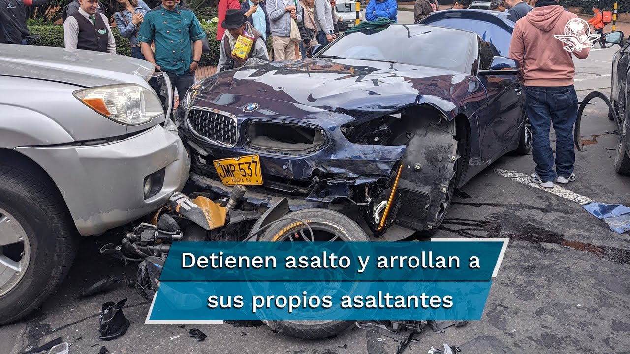 Ladrones asaltan a conductor y él los arrolla con su BMW; “fue legítima defensa”, dice